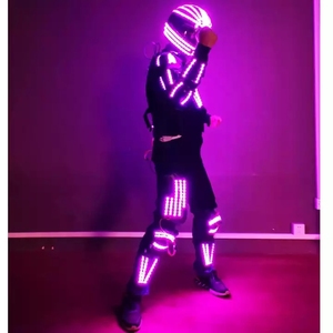 Tenue de soirée de Club de nuit, Costumes de Rave LED, Costumes lumineux pour hommes, vêtements d'armure, Costume de Robot de danse à LED - Product Image 2