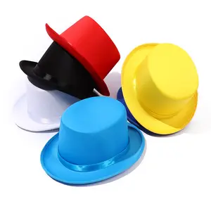 新款礼帽-高绅士爵士帽魔术师帽燕尾服服装配件派对用品儿童派对和节日用品