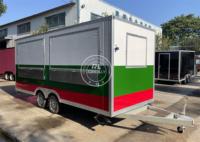 Nourriture chinoise piste carré Mobile cuisine alimentaire remorque Mobile crème glacée Food Truck Van avec cuisine complète à vendre aux États-Unis