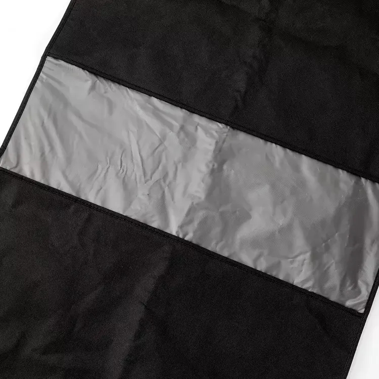 Custom waterproof clear window nonwoven suit cover garment bag wholesale