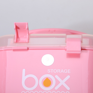 Plastic Makeup <strong>Case</strong> for Girls Cosmetics Storage Box Portable <strong>Sewing</strong> Box with Compartments - Product Image 4