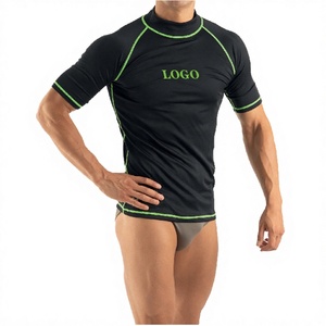 Camiseta de compresión de manga larga con cuello alto y secado rápido para hombre, Spandex/Nylon, estampado digital de REHEXIMPEX - Product Image 3