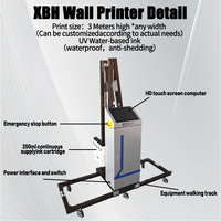 Impresora de Pared 3D de 2.5m a Buen Precio, Impresora de Inyección de Tinta UV para Paredes con Riel y Rueda para Impresión de Fondos