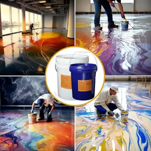 Beton zemin kaplama epoksi reçine sanat döşeme epoksi kaplama için astar poliüretan zemin boya
