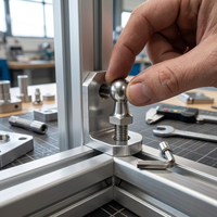 High Strength Stainless Steel Ball Head Bolt Screw CNC Machined Spherical Head Fastener for Automotive Machinery Furniture