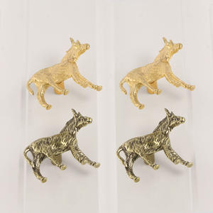 Penjualan langsung dari pabrik kenop pintu kuningan tarikan pintu lemari ruang tamu dunia hewan - Product Image 4