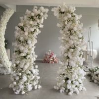 FAR020 Arche de mariage en gros avec support floral, arche florale artificielle pour décoration d'événements
