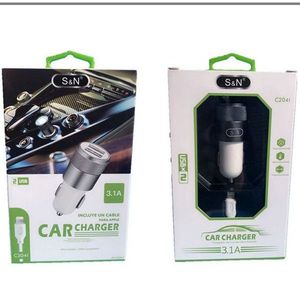 Cargador de coche S N 3.1A con doble USB de carga rápida para dispositivos móviles - Product Image 1