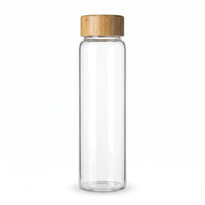 Plástico PET Transparente de 28*108 mm para Tubos de Ensayo con Fondo Plano y Tapas de Madera, Empaque para Tubos de Ensayo - Product Image 1