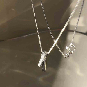 Collana con ciondolo geometrico per donna, gioielli semplici e alla moda, regalo per l'uso quotidiano - Product Image 3