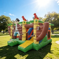 Châteaux gonflables Parcours d'obstacles commercial en plein air Maison de rebond gonflable Château sautant Fête Maison de rebond gonflable pour les enfants
