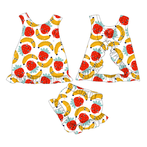 ชุดเซ็ต 2 ชิ้นสำหรับเด็กผู้หญิงตัวเล็ก <span class=keywords><strong>ขาย</strong></span>ดี ลายระบาย น่ารัก สไตล์ลำลอง สำหรับฤดูร้อน เสื้อแขนกุดประดับโบว์ พร้อมกางเกงขาสั้นเข้าชุด - Product Image 5