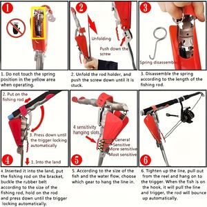 คันเบ็ดตกปลาอัตโนมัติ คันเบ็ดทะเล คันเบ็ดแบบเสียบพื้นพร้อมสปริง <span class=keywords><strong>ที่</strong></span>ยึดคันเบ็ด <span class=keywords><strong>ที่</strong></span>ยกคันเบ็ด <span class=keywords><strong>ที่</strong></span><span class=keywords><strong>วาง</strong></span>คันเบ็ดสำหรับอุปกรณ์ตก<span class=keywords><strong>ปลา</strong></span> - Product Image 3
