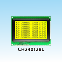 CH240128L 240x128 COB Modul LCD Grafis Dot Matrix LC7981 Port Paralel 8-bit Pemasok Layar LCD Grafis 240x128 114.0x64.0mm
