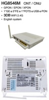 HG8546M 12V IP 1GE+3FE+1TEL+1USB ONU ONT GPON/XPON FTTH Antena Larga 5 DBI WIFI Equipo de Fibra Óptica
