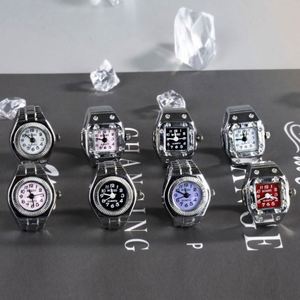 Montre créative de loisirs à boîtier en alliage, bracelet en acier inoxydable pour couple, cadran à aiguilles personnalisable, mouvement numérique, 3 ATM - Product Image 2