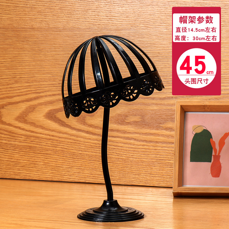 Post-style [hat circumference 45cm, height 30cm] Black