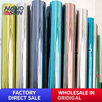 Película Decorativa para Ventanas de PET con Aislamiento Térmico, Anti-UV, Efecto Espejo Unidireccional, para Uso Comercial y Residencial, Precio de Fábrica