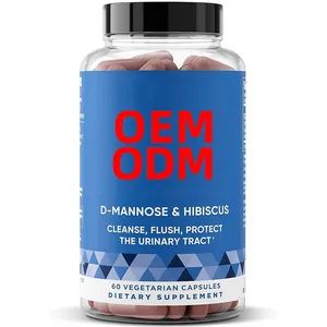 60 Fast-Acting Capsules D-Mannose Supplement Potent Clinical-Strength Formula with D-Mannose and Flushes the Urinary System