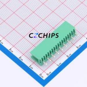 MXHT396V-3.96-09P-GN01-Cu-A Plug-in Terminal Block Through hole,P=3.96mm Board-to-Board / Socket - Open 1x9P 3.96mm Green - Product Image 2