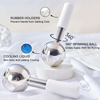 Prix Usine – Meilleures Ventes : Globes de Massage Faciaux Rotatifs à 360 Degrés, Balle de Massage Froide en Acier Inoxydable, Bâtonnets Cryo Refroidissants, Rouleau