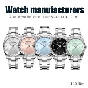 Reloj de Cuarzo de Lujo Unisex, Diseño Miyota, Elegante, Multicolor, de Acero Inoxidable y Cristal, Resistente al Agua 3BAR, Última Moda - Product Image 6