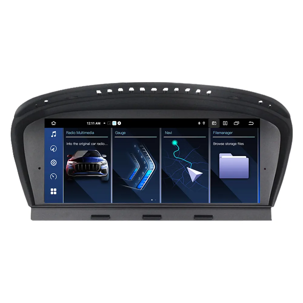 Mekede วิทยุติดรถยนต์8.8นิ้วแอนดรอยด์12 E90 E62รถยนต์สำหรับ BMW E60 E61 E92 CCC CIC dual DIN พร้อม BT DSP GPS OBD