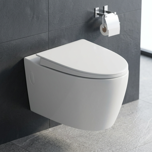 Meilleur prix de vente fournisseur d'usine WC moderne économique à eau WC suspendu au mur avec bidet utilisations hôtelières et domestiques - Product Image 2