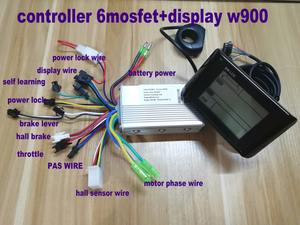 W900 + contrôleur — 250W350W, écran LCD de grande taille pour vélo électrique, Scooter, tableau de bord, SKATEBOARD, compteur de <span class=keywords><strong>vitesse</strong></span> - Product Image 2