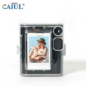 เคสกล้องสำหรับฟูจิฟิล์ม อินสแต็กซ์ มินิ 41 อินสตาแกรมอุปกรณ์เสริมเคสใสคริสตัล+ กระเป๋าใส่รูปภาพกระเป๋าเก็บของเชือกสไตล์วินเทจ - Product Image 5