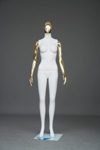 Maniquí Femenino de Cuerpo Entero para Exhibición de Ropa en Tiendas y Boutiques, Incluye Soporte, Color Blanco - Product Image 3