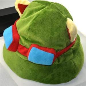 여성을위한 맞춤형 인조 모피 버킷 햇 사이클링 야외 활동 어린이를위한 맞춤형 자수 <span class=keywords><strong>Teemo</strong></span> 코스프레 의상 - Product Image 4