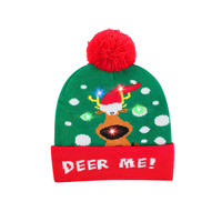 Cappello Unisex personalizzato con maglione di natale leggero con sciarpa e berretto di Natale per feste