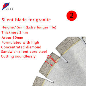 منشار من الجرانيت للقطع, 14 بوصة/350 مللي متر شرائح صلبة من الجرانيت الرطب الماسي الصامت شفرة المنشار لقطع الجرانيت - Product Image 3