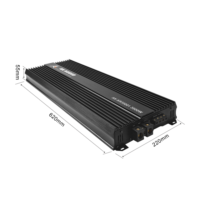 AK-KR35001 1 Channel Korean Class d Amplifier 3500W High Power Amplifier for Boat Audio System with Bass Treble Control Remote
