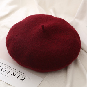 Béret tactique de haute qualité pour l'extérieur, taille réglable, noir, rouge, <span class=keywords><strong>armée</strong></span>, vert, laine, personnalisé, chapeau français - Product Image 4