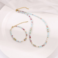 Collier et bracelet en perles baroques de style bohème avec pierres Shousan, design de mode européen et américain pour le quotidien, les voyages, la rue et la plage