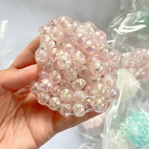 Custom Logo Eva Mesh Squishy Ball Shapeable <b>Bead</b> Squeeze Toy Anxiety Relief Stress Ball for Kids & Adults Fidget Suqeezw Toy - Product Image 2