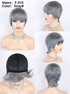 Letsfly - Pelucas Cortas Pixie de Cabello Humano 100% Natural, Hechas a Máquina, Colores de Cabello Brasileño, Pelucas al por Mayor para Mujeres Negras, 17.6$ - Product Image 4