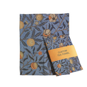 Hoshom In Ấn Bán Buôn Số Lượng Lớn 100% Cotton Màn Hình In Giáng Sinh Vải Linen Waffle Sourdough Tùy Chỉnh Khăn Trà - Product Image 5