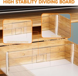 Novedad: Paquete <span class=keywords><strong>de</strong></span> 5 Divisores <span class=keywords><strong>de</strong></span> <span class=keywords><strong>Cajones</strong></span> Expandibles <span class=keywords><strong>de</strong></span> Plástico Ecológico <span class=keywords><strong>de</strong></span> 6 Pulgadas <span class=keywords><strong>de</strong></span> Alto para <span class=keywords><strong>Cajones</strong></span> <span class=keywords><strong>de</strong></span> Sala <span class=keywords><strong>de</strong></span> Estar - Product Image 4