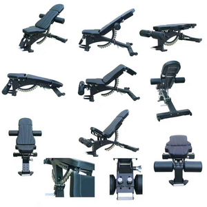 YG-A026 Banc de <span class=keywords><strong>musculation</strong></span> commercial 3 sections, Banc de fitness, Banc plat, incliné et décliné pour press à plat, Banc Flying Bird - Product Image 2