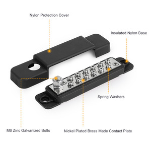 CNSPEED 12-Way Terminal Block 8V 150A Nylon PA66 Flame Retardant For RV Yacht Busbar - Product Image 4