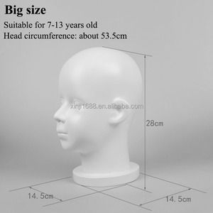 Maniquí de Cabeza de Bebé Pequeño XINJI para Pelucas, Sombreros, Gafas, Bufandas, Exhibición de Mascarillas, Soporte de Exhibición, Modelo de Maniquíes - Product Image 4