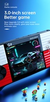 Console de jeu rétro G9, console de jeu portable, style rétro miniature, écran de 3 pouces avec 666 jeux vidéo intégrés pour les joueurs