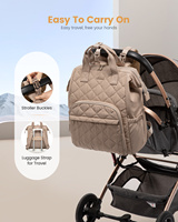 LOVEVOOK Sac à dos pour couches, grand sac pour bébé fille garçon avec matelas à langer, sac à dos pour maman papa avec boucles de poussette