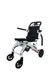 Silla de Ruedas Plegable Ligera de Acero al Carbono XUNYU para Niños y Adultos, Manual con Reposabrazos Fijos, Ruedas de 8 Pulgadas, Capacidad de 100 kg - Product Image 4