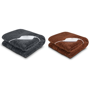 Meilleures ventes de couvertures électriques écologiques pour l'hiver Jeté chauffant extra doux avec fonction pliée matelassée - Product Image 5
