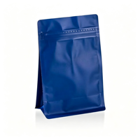 Sachet refermable mat à fermeture éclair pour noix et snacks, emballage hermétique