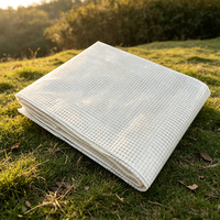 Bâche robuste en toile grise unie enduite de PE tissé, imperméable et traitée anti-UV, pour usage domestique et industriel